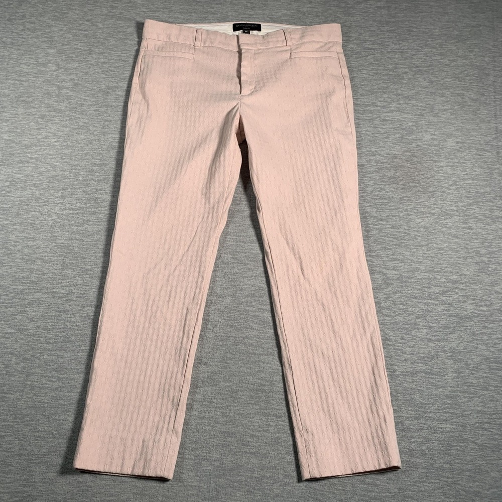 Banana Republic Sloan Chino Pants Womens 8P‎ Petite Geometric Pattern Stretch